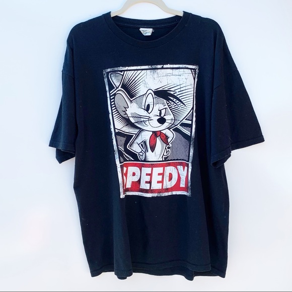 Gildan Other - Speedy Gonzalez Graphic Print Tee Size XL Black